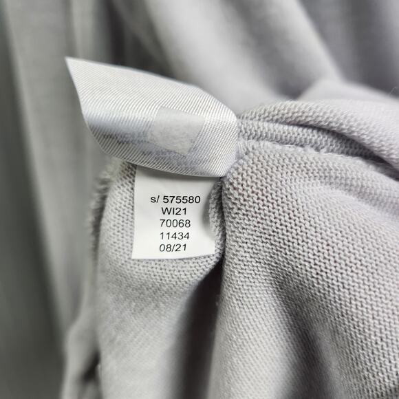 Ann Taylor Loft Light Ice Blue V-neck Tunic Long Sleeve Ribbed Sweater - Picture 8 of 9